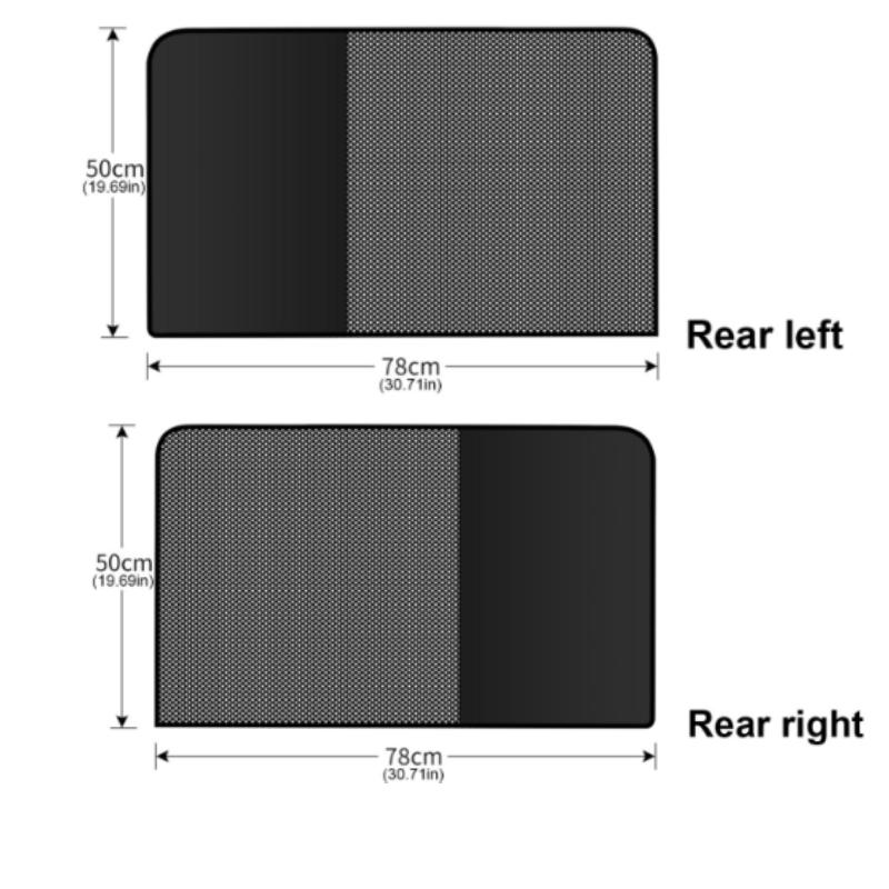 1/2Pcs Magnetic Car Sun Shade Side Window Sunshade Sun Blocking UV Protection Curtains Sun Shield Protector Car DIY Accessories