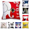 Cushion Printed Cartoon Cover Throw Pillow Case Sofa Car Home Decoration Garden