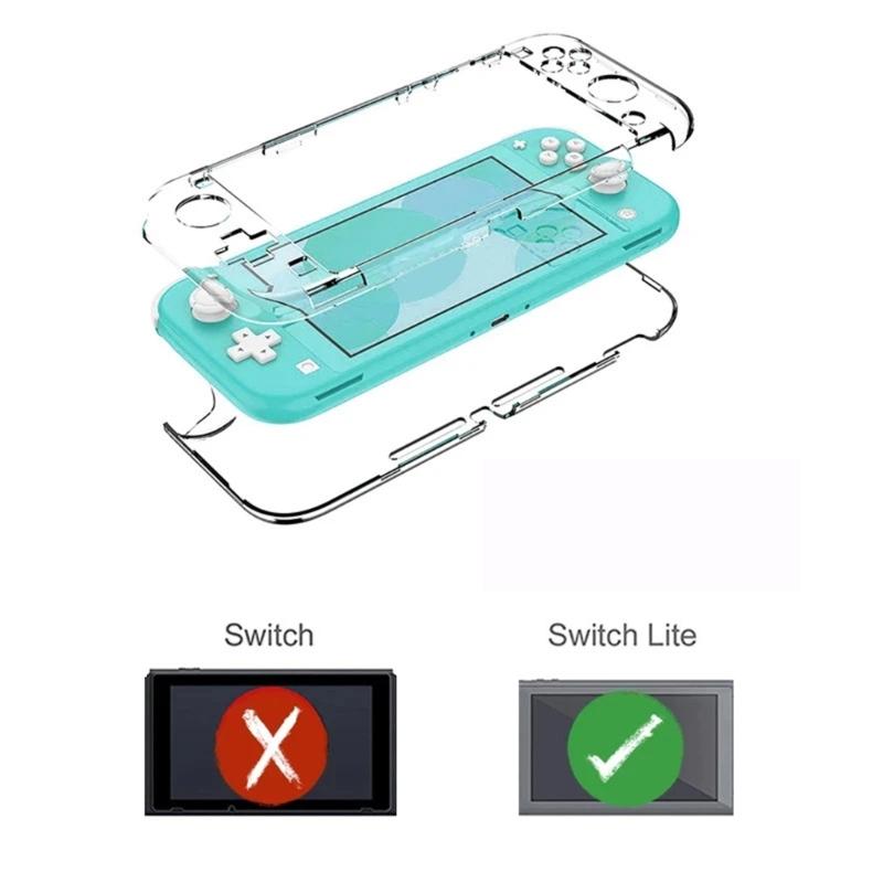 Clear Twinkle Hard PC Shell Total Protections with Ergonomic Comfortable Fit Full Wrap Protector Case for Game  Lite