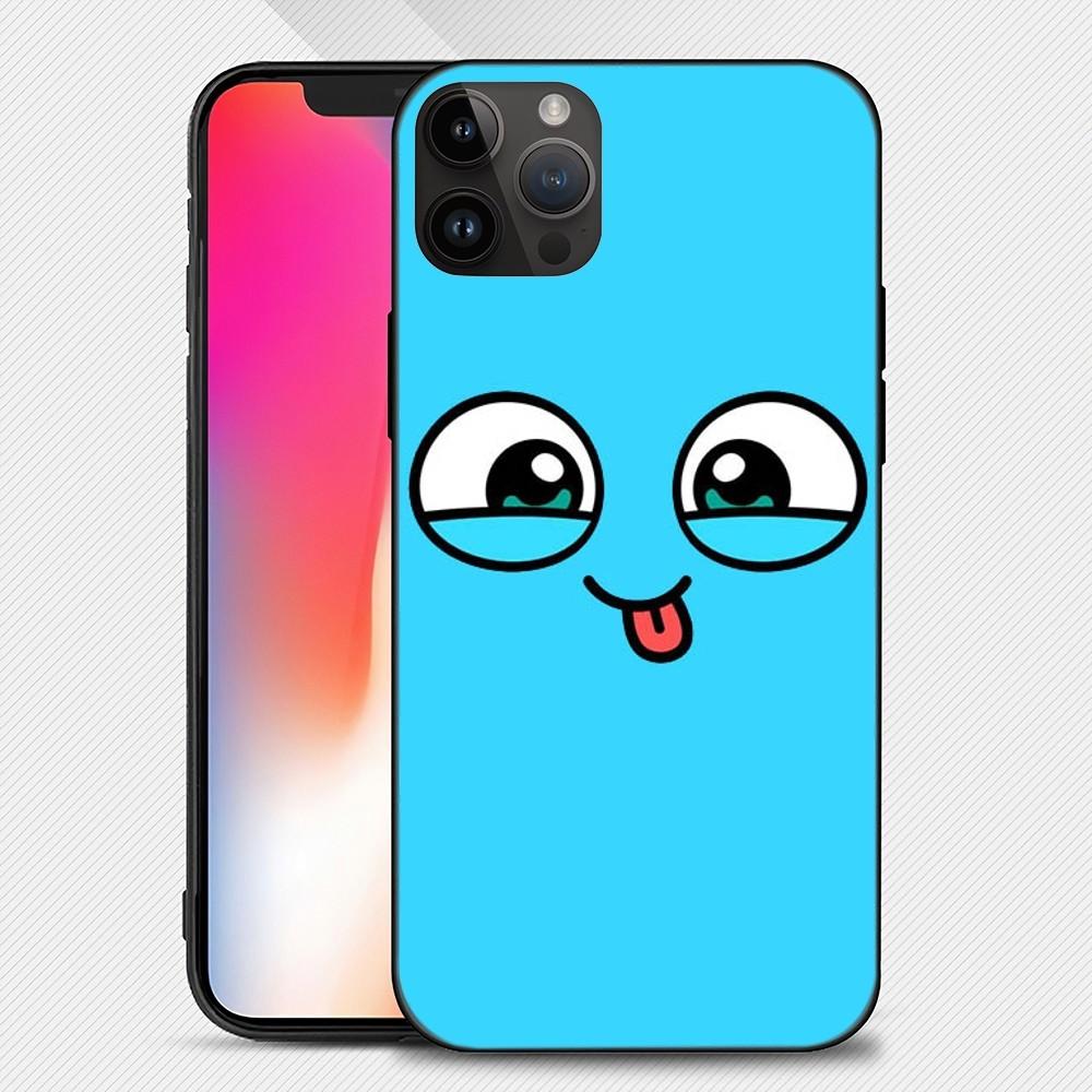 Funny Cute Cartoon Face Phone Case Iphone15 14 13 12 11 Pro Max Mini X 7 8 Soft Case