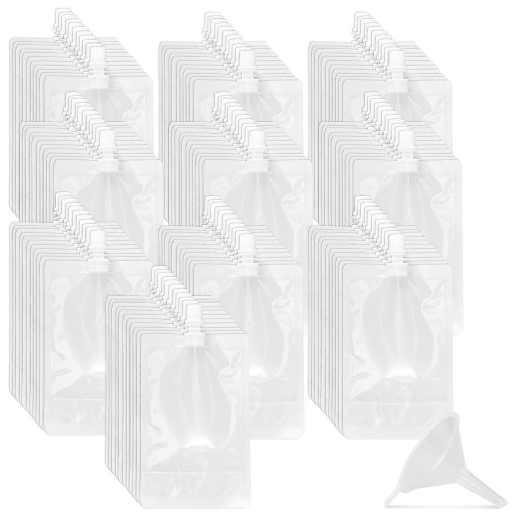 100Pcs 250ML/500ML Packaging Bags Liquid Beverage Milk Lotion Cosmetics Shampoo Shower Gel Bags Clear Portable Travel