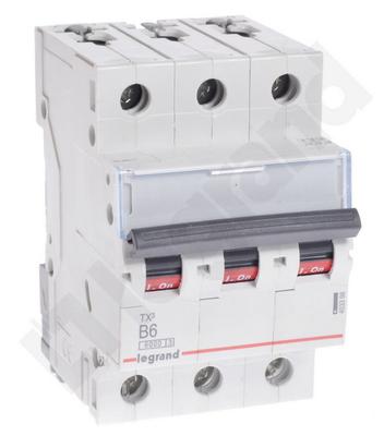 Circuit Breaker 3P B 6A 6kA AC S303 TX3 403398