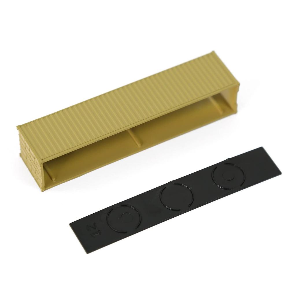 40ft N gauge new model railroad beige gray 9-pack containers, paint, supplies, (40ft)