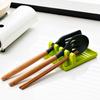 Kitchen Spoon Holders Fork Spatula Rack Shelf Organizer Plastic Chopsticks Holder Non-slip Spoons Pad