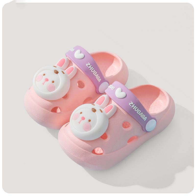 

Взуття з мультфільмів аніме Kawaii Pink Rabbit Duck Сандалі та тапочки Милі домашні тапочки з м’яким дном Дитяче взуття з дірками Іграшка в подарунок 130 рожевий