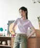 Solteuaenchokollis Sac Logo Crop T-Shirt Purple 4W2311001