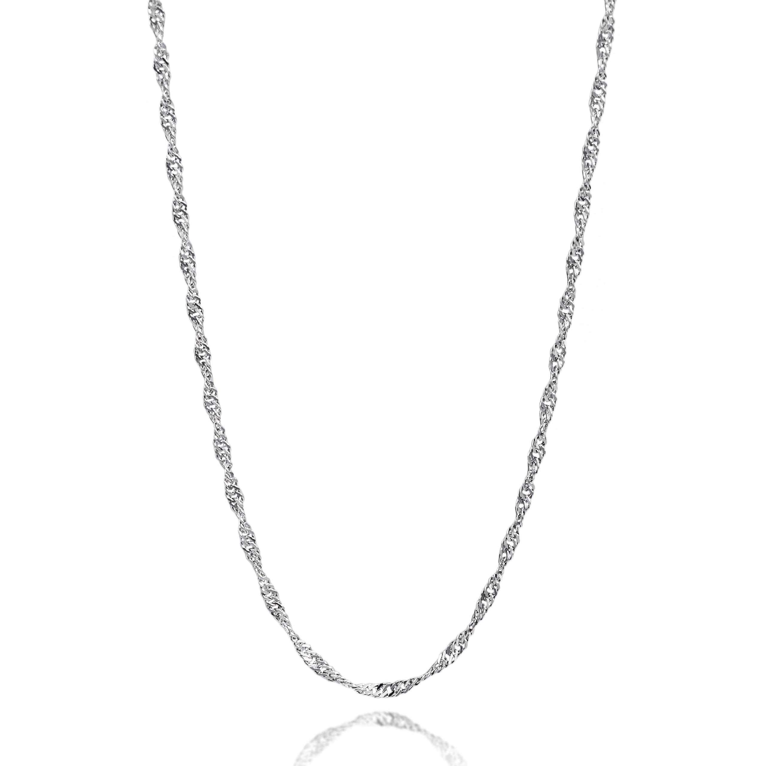 

Pt999 Pure Platinum Screw Necklace 40cm Width Mint Certification Mark Platinum Chain [SPERANZA] 1.5mm Women s платиновий