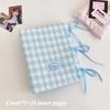Sweet Bowknot Plush Photo Album Cute Plaid Design Kpop Photocard Binder for Girls 80 Pockets Photocard Book Wholesales 2025 New