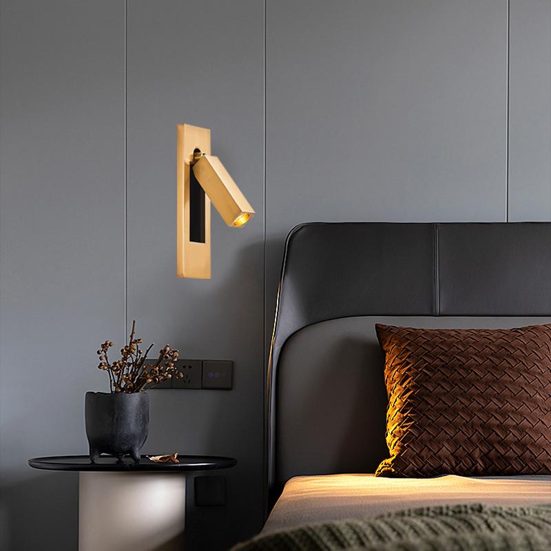 New Embedded Wall Lamp, American Style Bedside Reading Light, Hotel Bedside Led Light, Creative Embedded Light, Guest Room Light