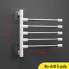 Rotating 5-Tier Bathroom Towel Rack