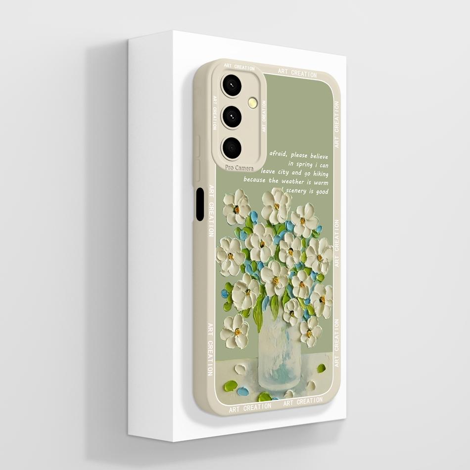 For Samsung Galaxy A24 Phone Case Cute Panda High Quality Liquid Silicone Anti Drop Soft Back Cover For Samsung A 24 Phone Shell