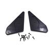 2X F1 Style Carbon Fiber Racing Car Door Side Mirror Blue Lens With Accessories