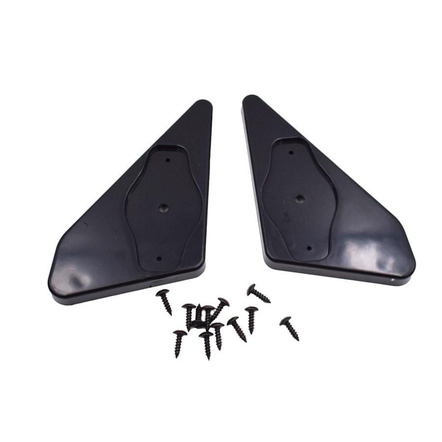 2X F1 Style Carbon Fiber Racing Car Door Side Mirror Blue Lens With Accessories