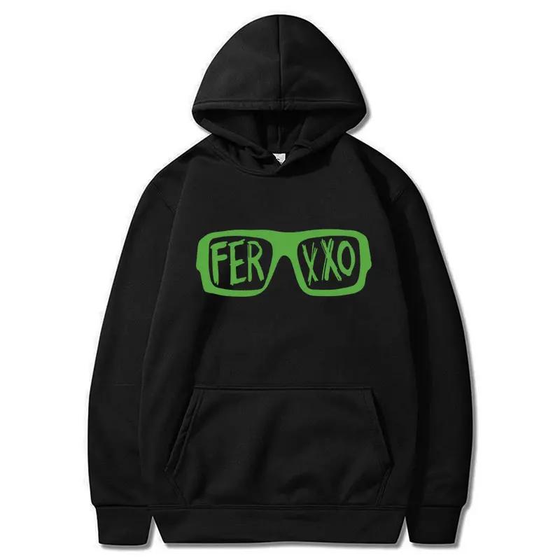 Rapper Feid Ferxxo Tour 2024 Hooide Men Women Classic Fashion Pullover Hip Hop Style Oversized Fleece Sweatshirt Streetwear Male