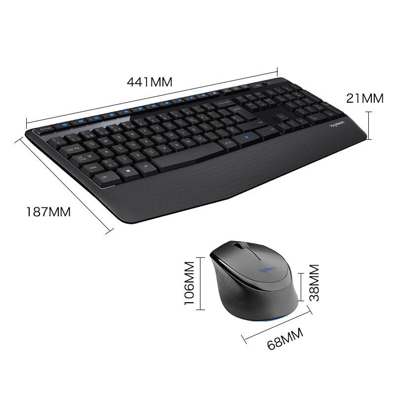 Logitech MK345 Full-Size Wireless Keyboard and Mouse Combo