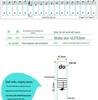 Genomskinliga klistermärken för pianotangenter för självstudier: Passar 88-, 61- & 54-tangenters klaviaturer