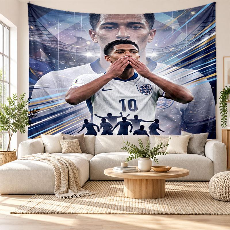 Jude Bellingham Wall Tapestry, Soft Fabric Wall Hanging, Decorative Backdrop For Bedroom Home Wall Art