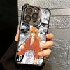 Rurouni Kenshin Anime Soft Phone Case For iPhone 15 16 17 Air 14 Pro Max 16E Plus 13 12 Mini Plating Anti-Fall Fundas