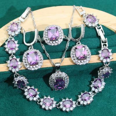 European and N New Jewelry Mulberry Zircon European and N High Grade Light Luxury Jewelry Set