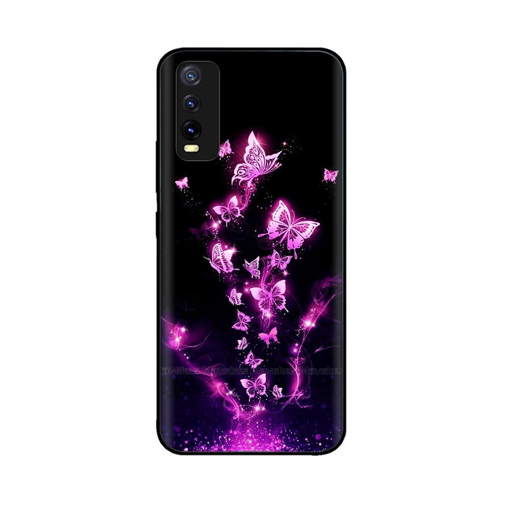 Pro Vivo Y20 Y20i Y20a Y20s Vivo Y11s Y12s Pouzdro na telefon Roztomilý Chránič fotoaparátu Zadní kryt Pro Vivo Y20 2021 V2027 Silikonové Fundas