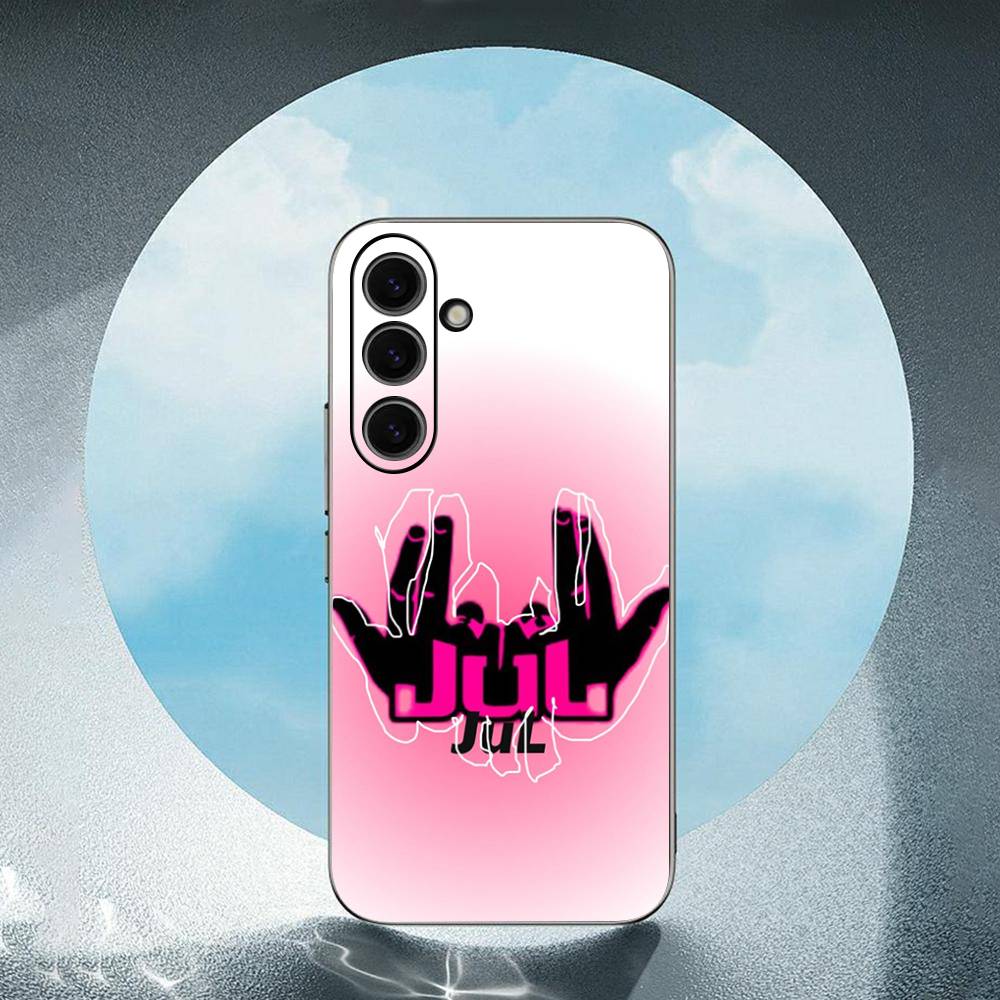 

J-JuL-L Luxury Black Phone Case For Samsung Galaxy S23 S24 S25 Ultra S22 Plus S21 SamsungS24ULTRA