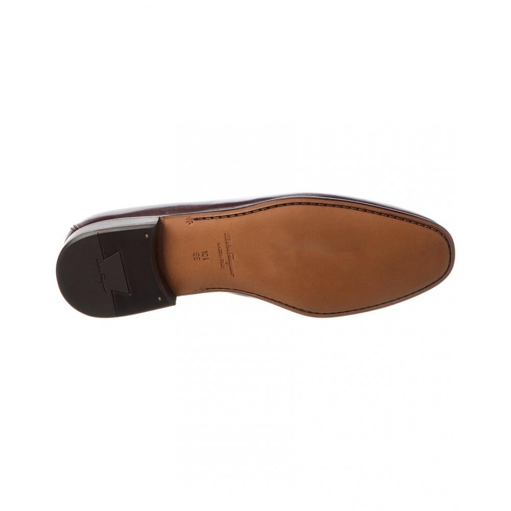 Salvatore Ferragamo Ferragamo Leather Loafer Brown