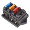 Car 4 Way Circuit Standard ATO Blade Fuse Box Block Holder 12V/24V+4 Fuse Holders1