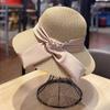 Women's Summer Straw Hat, Foldable Beach Hat, Face-shading Sun Hat, Pearl Bow Fisherman Hat, Sun Hat