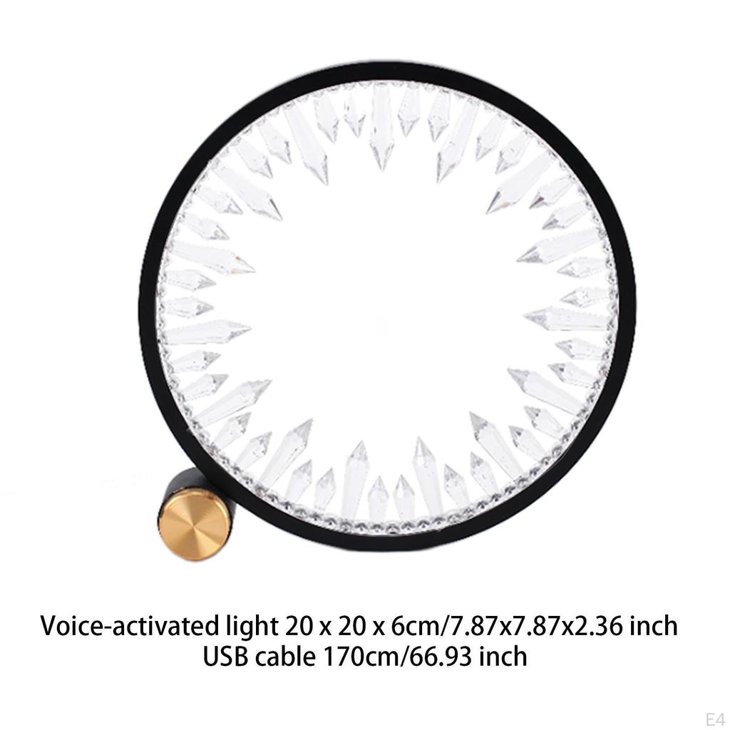 Bedroom Table Lamp Minimalist Christmas Gifts USB Powered Desk Rings Light for Holiday