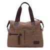 Korean Style Canvas Womens Casual Shoulder Bag With Zipper Pockets For Daily Use