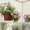 Plant Hanging Hooks Decorative Iron Wall Hooks Plant Hanging Hangers for Outdoor Indoor Planter Bird Feeder Lanterns Wind Chimes with Screws