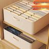 Foldable Storage Box for Clothes, Underwear & Socks - Household Organizer with Divided Compartments for Dormitory Drawers