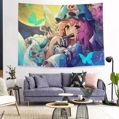 Classic T-Touhou P-Project Game Printed Large Wall Tapestry Wall Hanging Decoration Household Decor Blanket