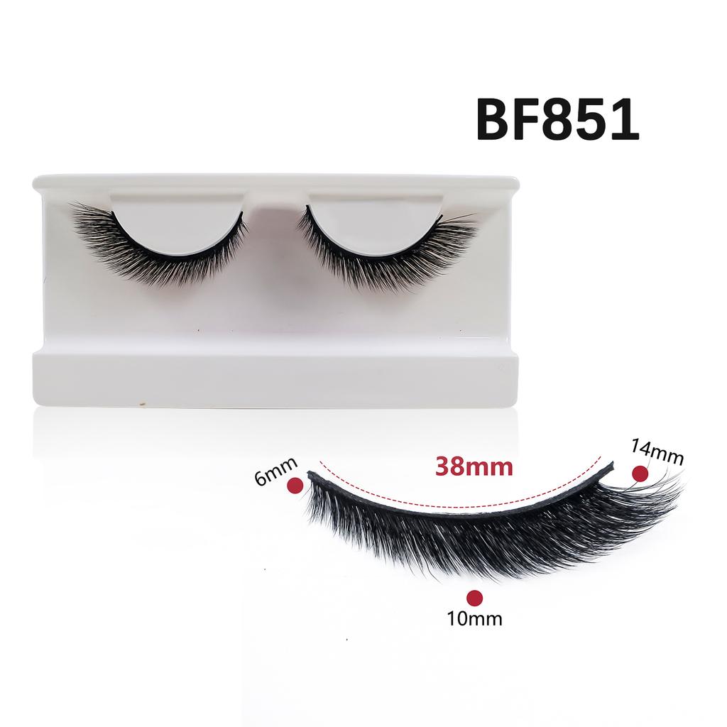 Natural Wispy Mink Eyelashes 10mm-15mm Short Faxu Mink Lashes Wholesale New Cosmetics Makeup Cat Eye Fake Lashes
