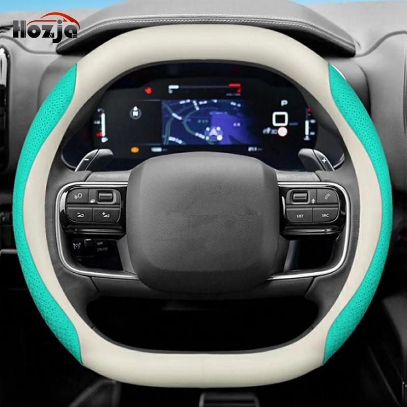 Leder Lenkradbezug für KIA EV6 GT-line EV6   2024 2025 Atmungsaktiv Rutschfest Car-Styling Autozubehör