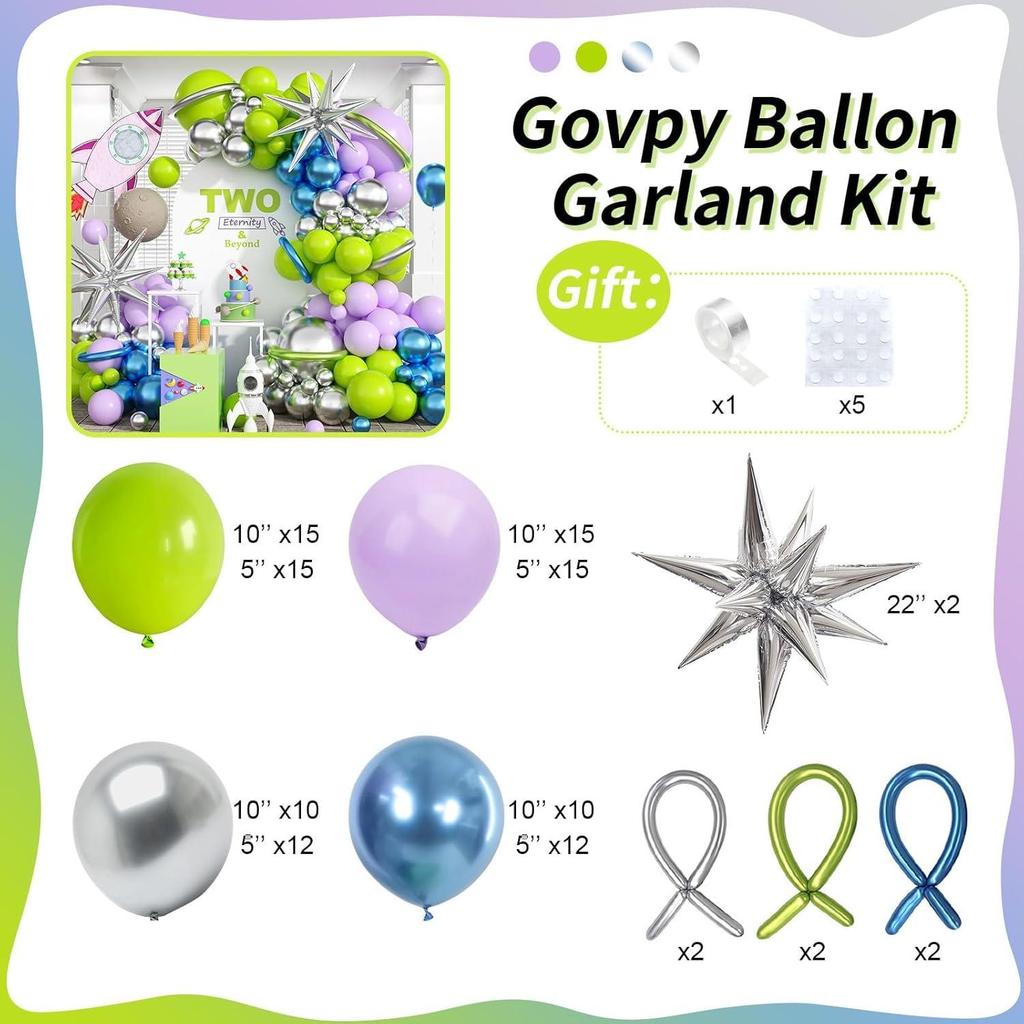 Balloon Arch Kit for Parties: Perfect for Anniversaries, Birthdays, Weddings, and Store Openings