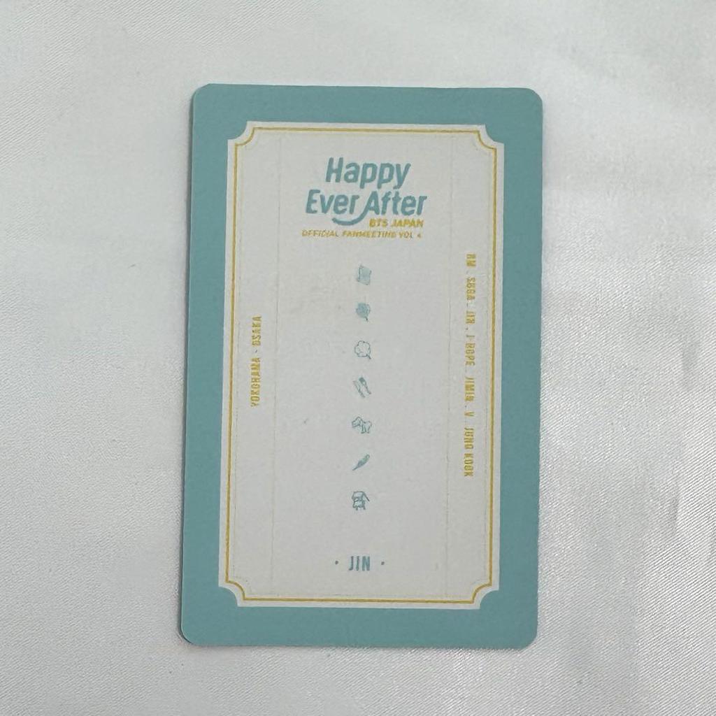 [USED] Kim Seokjin trading card Happy Ever After