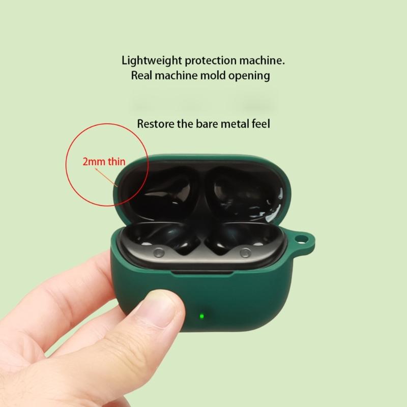 Soft Silicone Case Cover for Dedicated Earphone Case Secure Grip Easy Access Scratches Resistant Housing Skin
