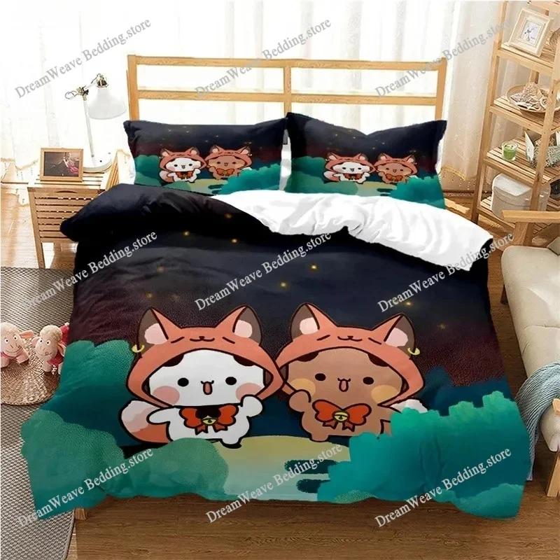 Home Textile Cartoons Bubu Dudu Cover Duvet Cover Pillow Case Boy Girl Polyester Bedding Set King Queen Twin Size Luxury Gift963