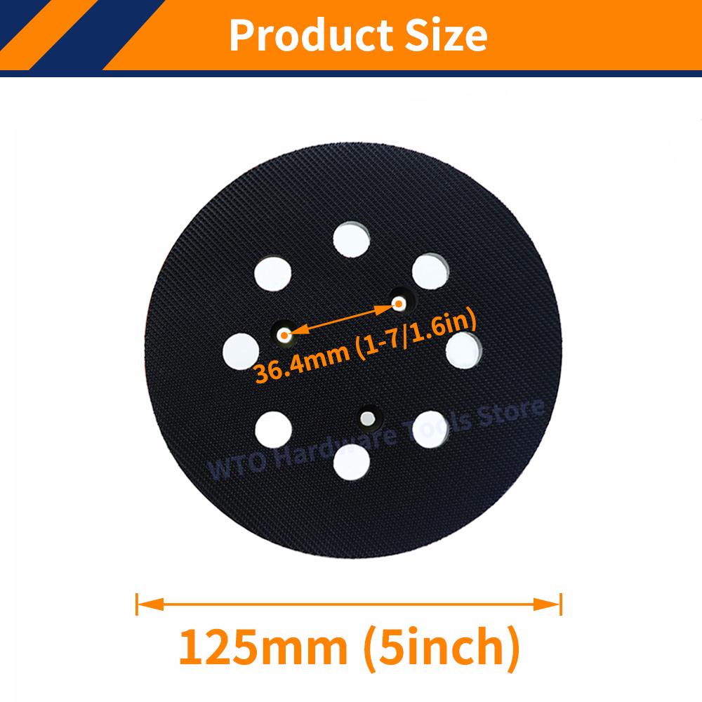 1PC 5 Inch Sandng Pad for Dewalt, Hook and Loop Orbital Sanding Replacement Pads for DeWalt DW420 DW421 DW422 DW423 DW426 D2645