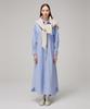 Meuameu Basic Long Shirt Dress Label Knit Shoulder Shawl Set-Up