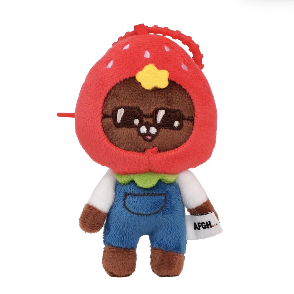 Genuine KAKAO FRIENDS Fruit Plush Doll Keychain Charm