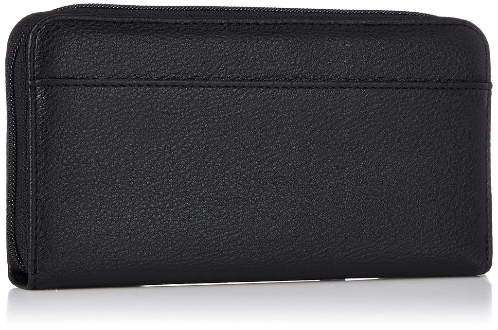 Ben Davis Long Wallet with Round Synthetic Black Men's Zipper, Leather, (BDW-9194S)