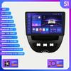 Hizpo 2din Android Autoradio for Peugeot 2005 Toyota Aygo 2014 Citroen C1 Car Radio Multimedia Video Player GPS Nav CarplayRDS FM Auto 4G BT DVR Cam