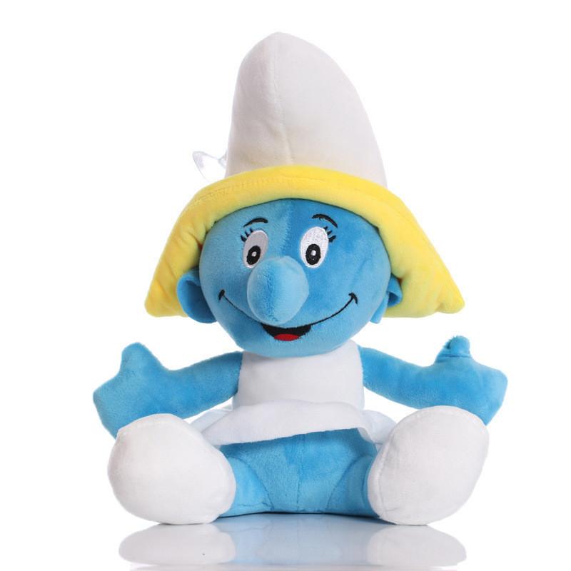 Adorable Blue Smurf Plush Doll Soft Stuffed Toy With Pp Cotton Filling For Kids