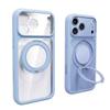 iPhone 17 Pro Max Transparent 360° Magnetic Stand Case with Full Lens Protection