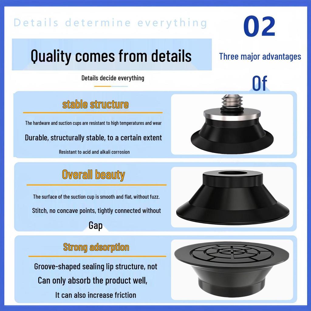 ZP2-B10MT/B15MT/B20MT/B25MT/B30MT Thin Robotic Arm Suction Cups