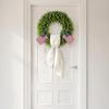 Adjustable Holiday Wreath Decor White Satin Wreath Sashes Pure Basket Sashes  Xmas Party