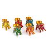 Handcrafted Recycled Material Elephant Tealight Candle Holder Home Decoration Item for Diwali (Multicolor, 8 X 5 X 10 Cm) - Pack of 6, Ironc