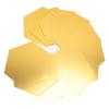 12Pcs Mirror Wall Sticker Gold Hex Shape Large Acrylic Mirror Wall Decal for Kitchen Bathroom Bedroom Living Room
